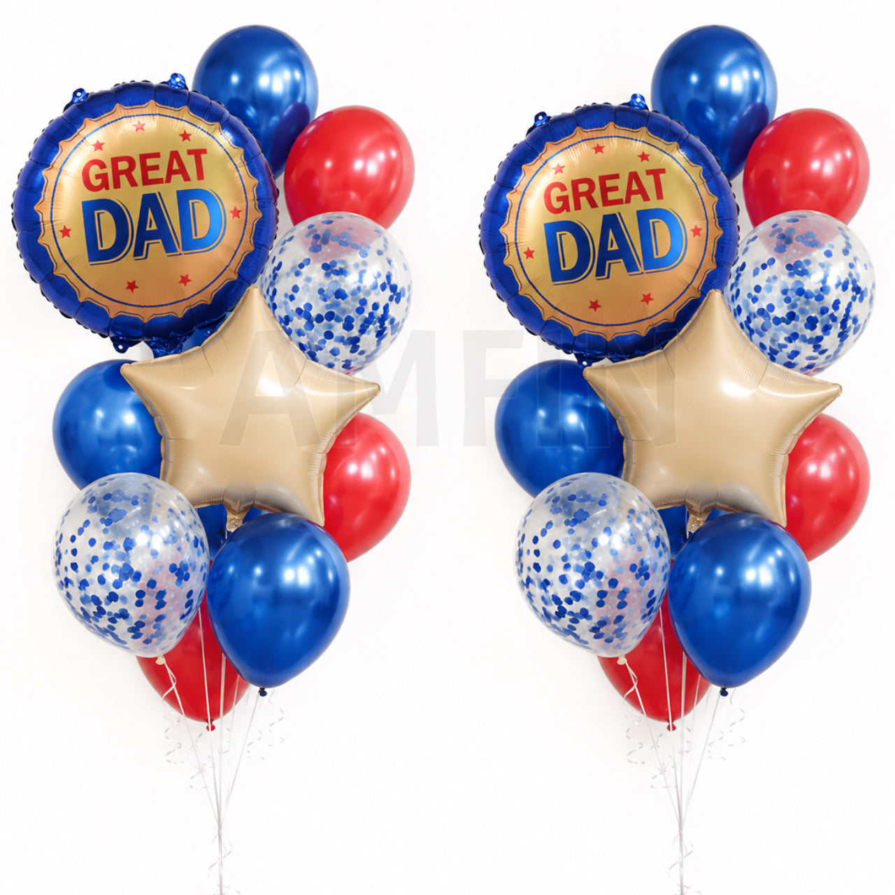 AMFIN [Classic Bunch Series] Father's Day Celebration Balloons Bouquet V1 - Pack of 20