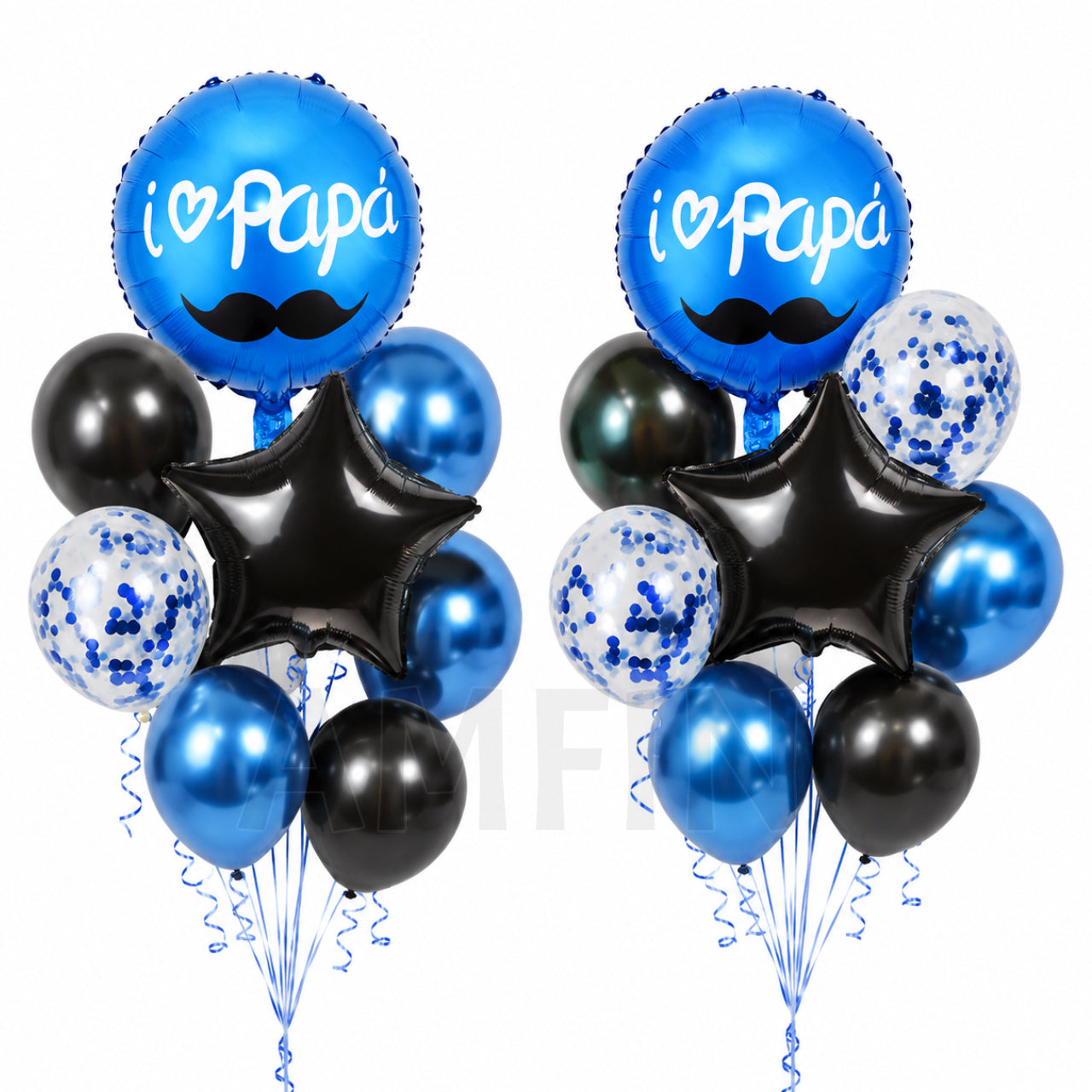 AMFIN [Classic Bunch Series] Father's Day Celebration Balloons Bouquet V4 - Pack of 20