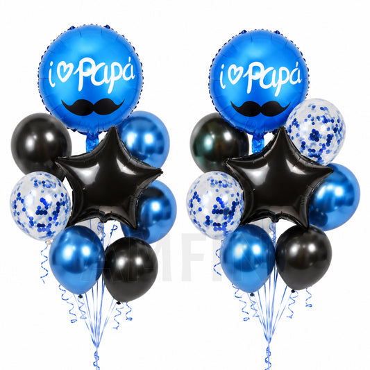 AMFIN [Classic Bunch Series] Father's Day Celebration Balloons Bouquet V4 - Pack of 20