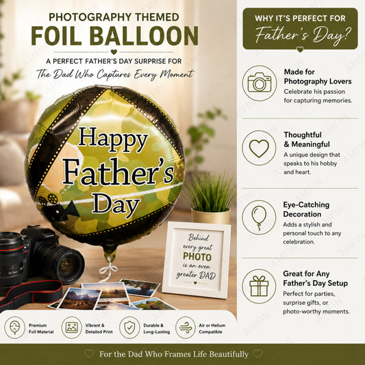 AMFIN [Classic Bunch Series] Father's Day Celebration Balloons Bouquet V6 - Pack of 20